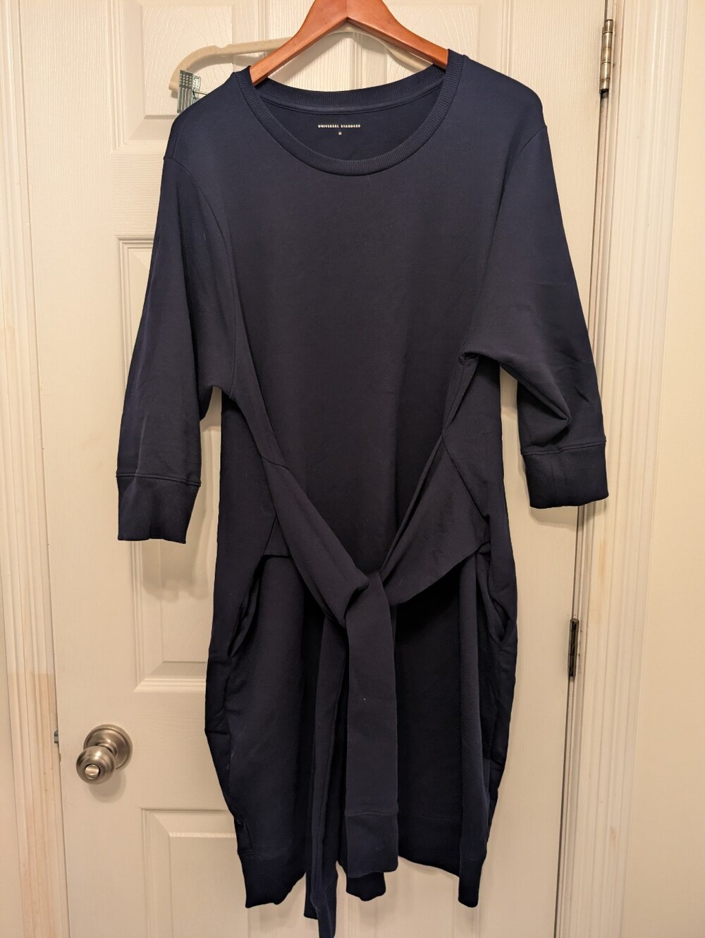 Universal Standard Tie-waist French Terry Dress